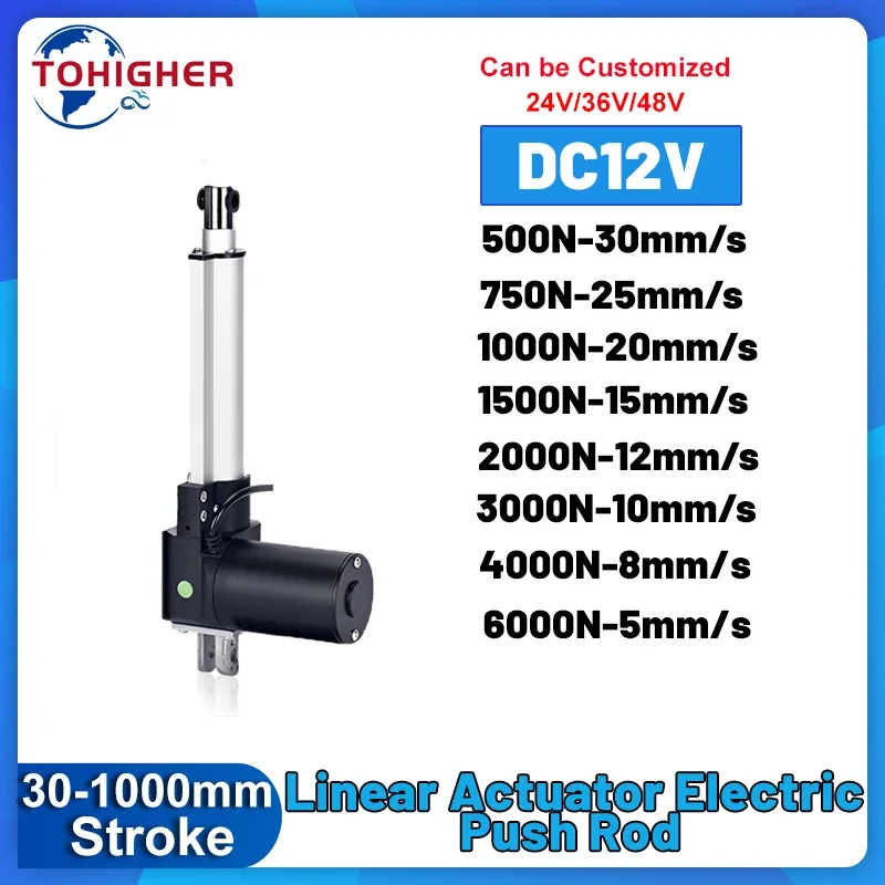 Линейный привод 6000N Электрический