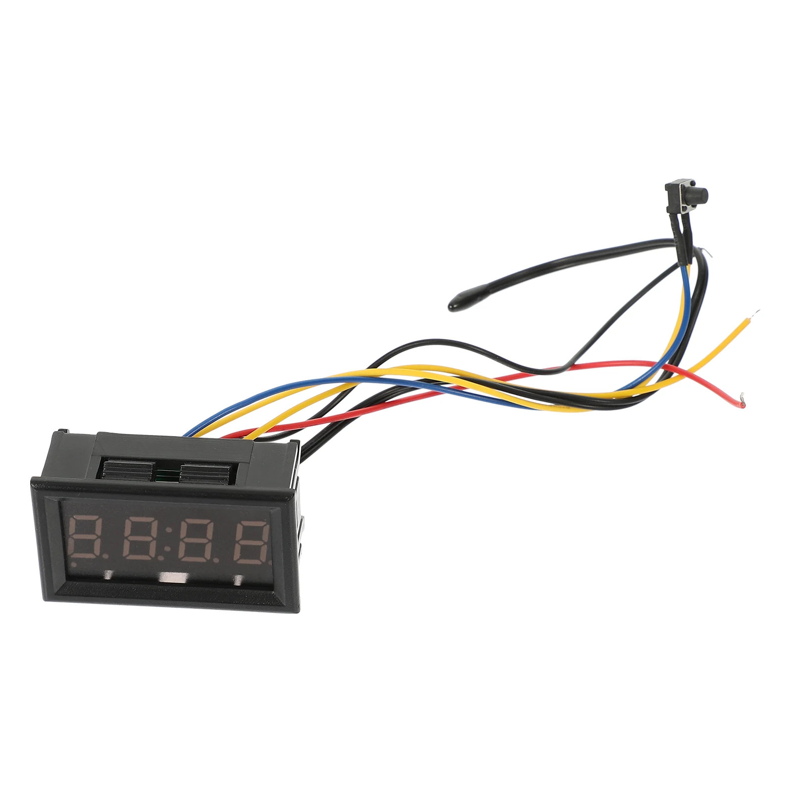 

3in1 Car Digital Clock for Dashboard LED Display Green Temperature Meter Font Voltage Meter Car Accessory Horn Part