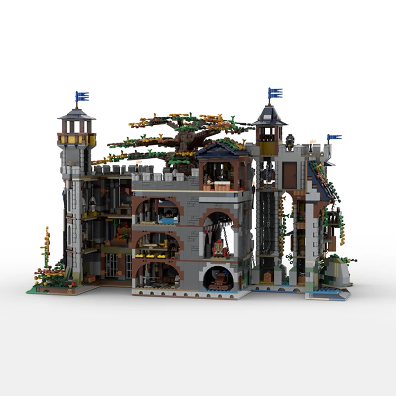 6223 elementy Moc Drzewo Życia Zamek Model Klocki - Kapryśna Architektura, Idealny Prezent Urodzinowy Klocki Konstrukcyjne