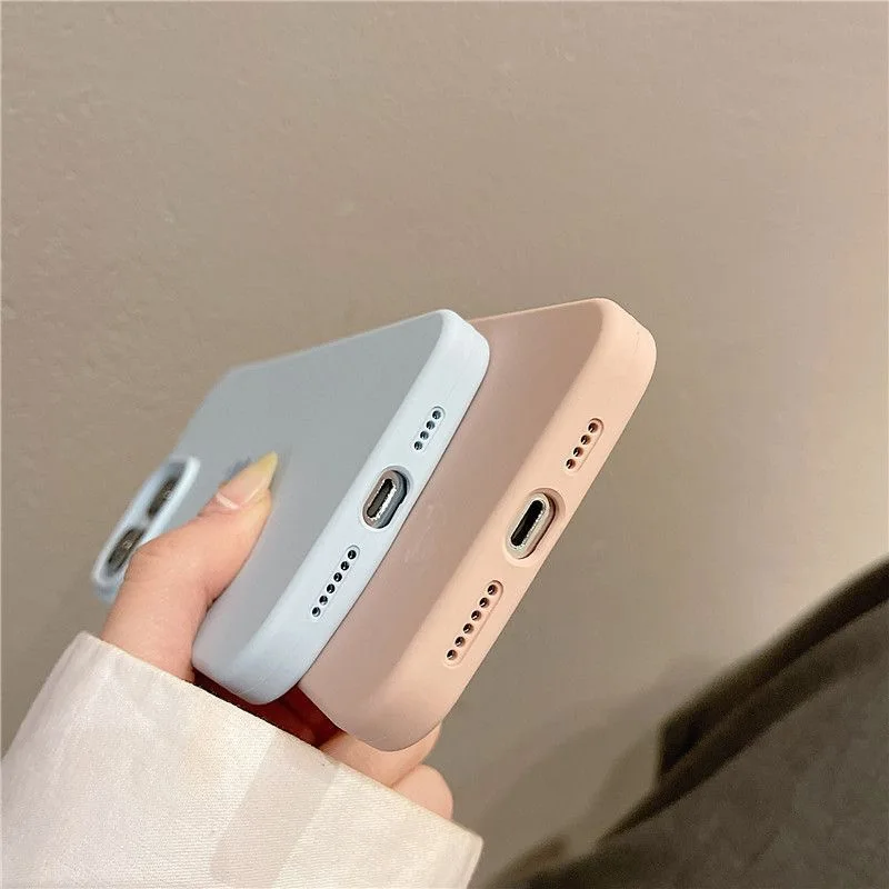 เคสซิลิโคนแท้จาก Apple สำหรับ for iPhone 17 16 13 14 15 12 Pro Max เคสโทรศัพท์พร้อมโลโก้เต็มรูปแบบ สำหรับ for Apple iPhone 17 Pro