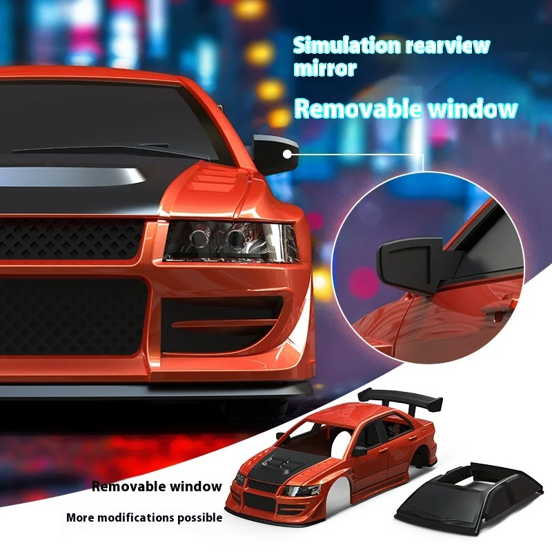 Turbo Racing Mini RC Auto telecomandata in scala 1/76 C76 RTR Edizione limitata con illuminazione ambientale Modello di auto giocattolo