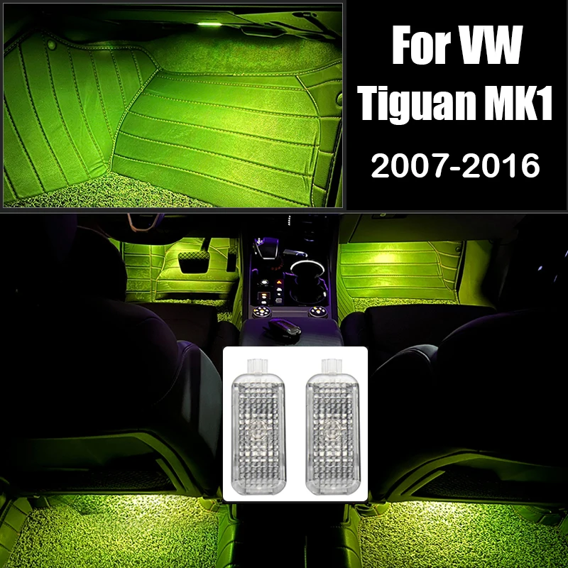 For Volkswagen VW Tiguan 5N MK1 2007 2008 2009 2010 2011 2012 2013 2014 2015 2016 Car Footwell Lamp Atmosphere Light Accessories