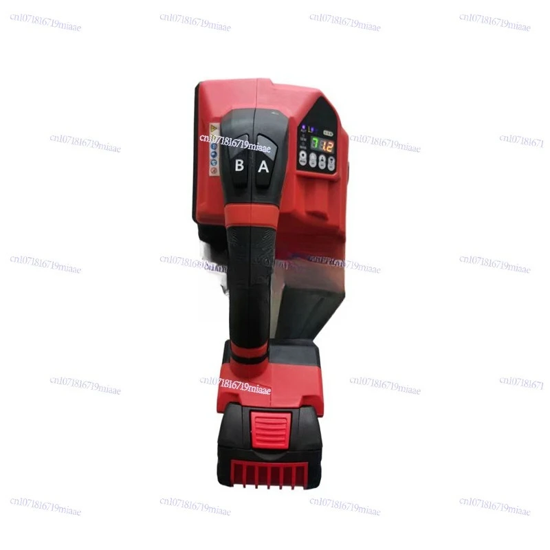 Small portable electric baler, automatic hot melt strapping machine for plastic bags, electric baler for express cartons