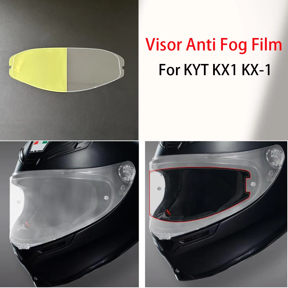 

Motorcycle Helmet Visor Anti Fog Film For KYT KX1 KX-1 Helmet Accessories Antifog Lens Film