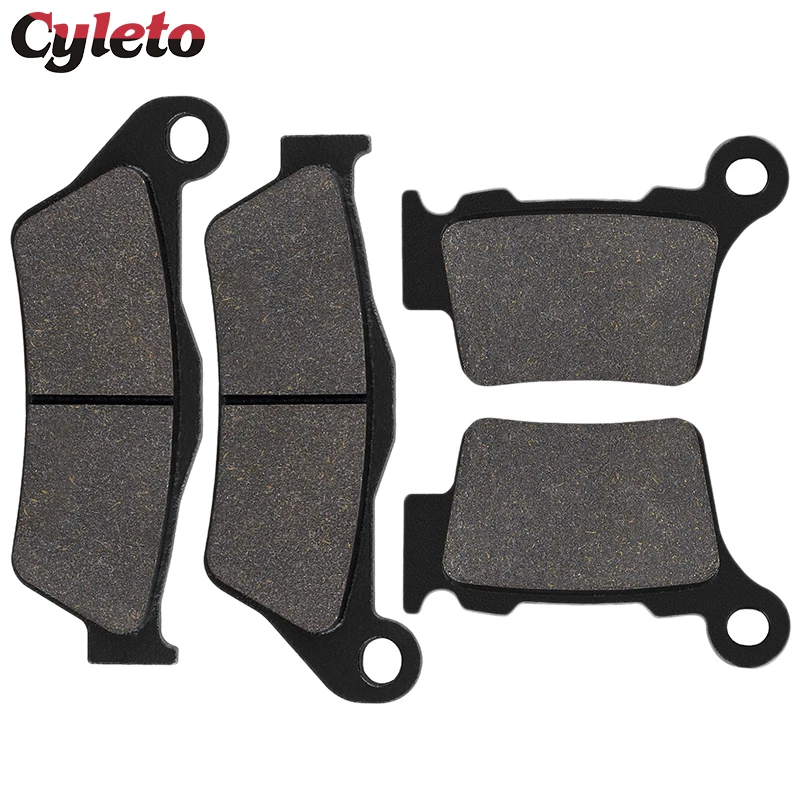 Cyleto Motorcycle Front Rear Brake Pads for KTM SX85 125 XC SXF 250 EXC 300 TPI 150 XCW 200 400 350 XCF 450 EXCF 500 525 530 625