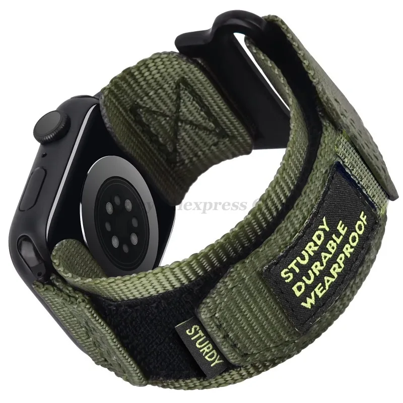 Compatible with for Apple Watch Series 9/8/7 6/5/4/SE Ultra2/3 Nylon Woven Band Designed to fit 49mm 42mm 44mm 45mm 38mm 40/41mm