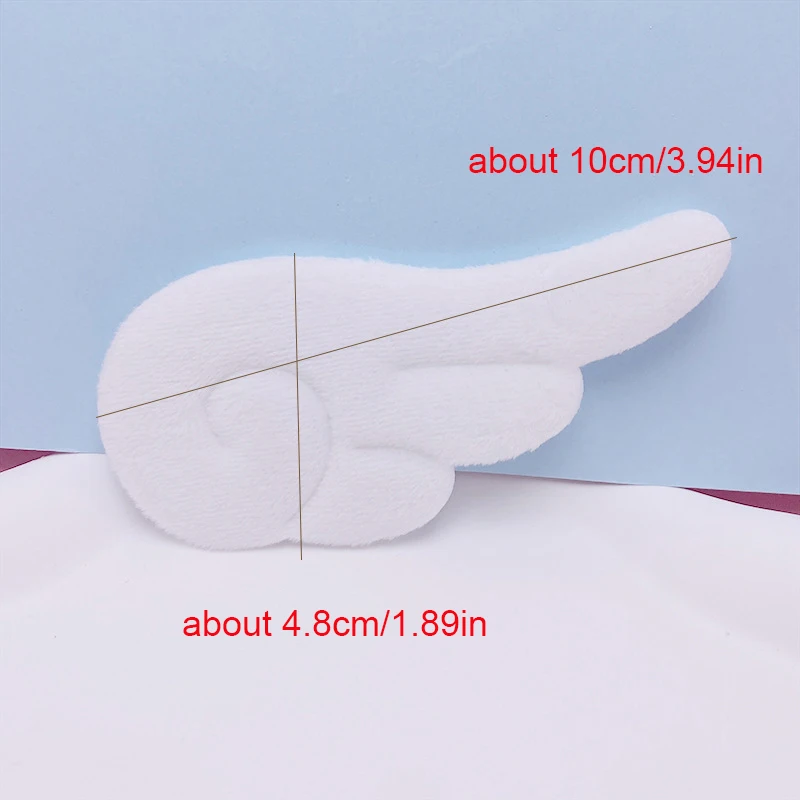 24Pcs 10x4.8CM Large Plush Angel wings Padded Applique For Hair Clip Accessories Shoes Hats Socks Decoration Patches