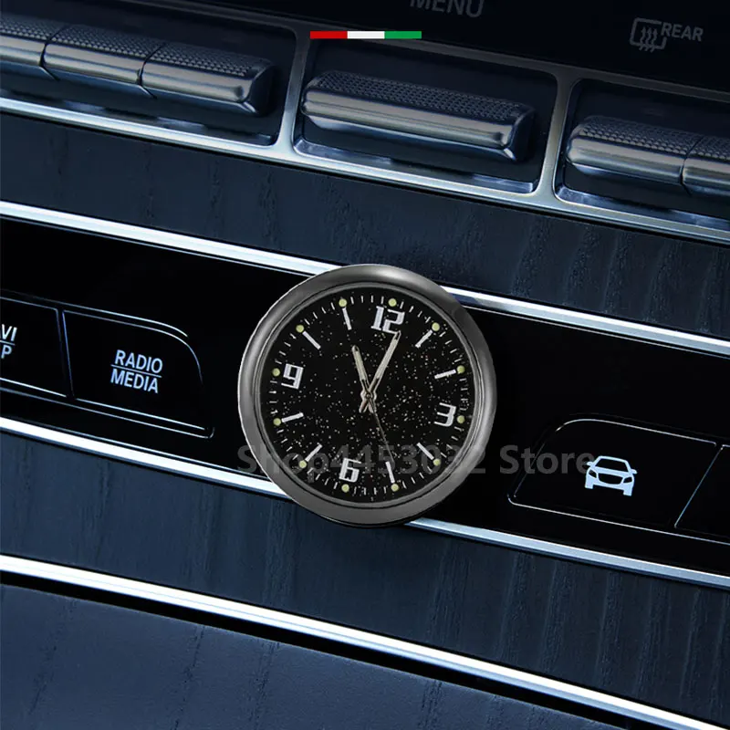 For Lincoln MKZ Continental Navigator MKC MKT Luminous Mini Watch Quartz Universal Car Clock Electronic Ornament Accessories