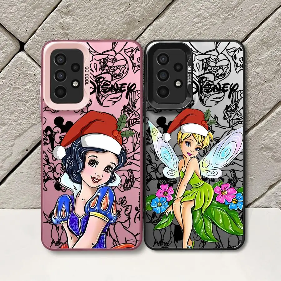 Disney Princess Christmas Phone Case for Galaxy A15 A52 A72 4G 5G A25 A52s A53 A54 A55 A73 5G A51 4G bag