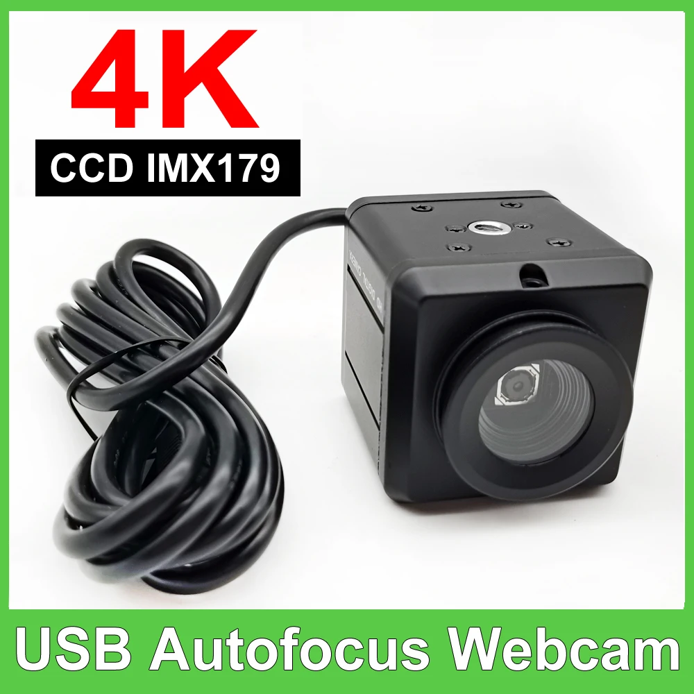 

4K IMX179 Sensor Webcam Autofocus Conference PC Live Broadcast USB Camera OTG UVC Plug and Play For Document Scanning teaching