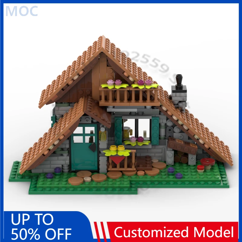 

565 деталей, конструктор 31139 — Альпийский коттедж, модульный конструктор MOC, развивающий конструктор для детей, игрушка-конструктор DIY, подарок на праздник