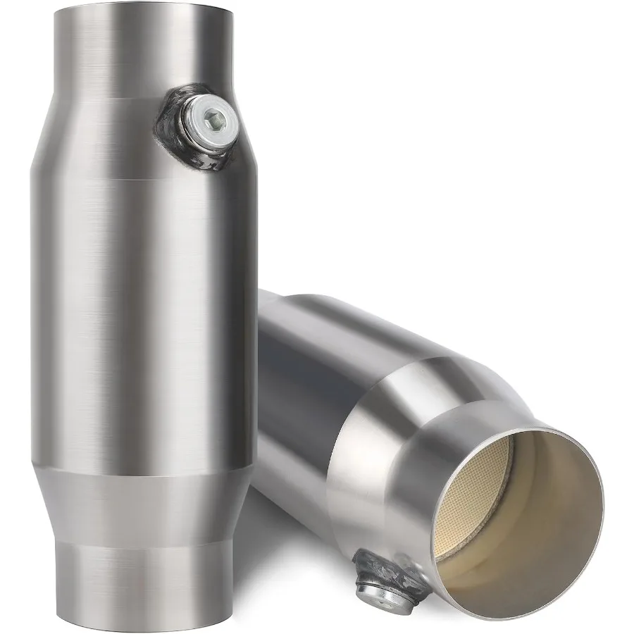 

3 Inch Universal Catalytic Converter with High Flow Performance for Automotive Exhaust Systems DirectFit Design featuring 3 Inc