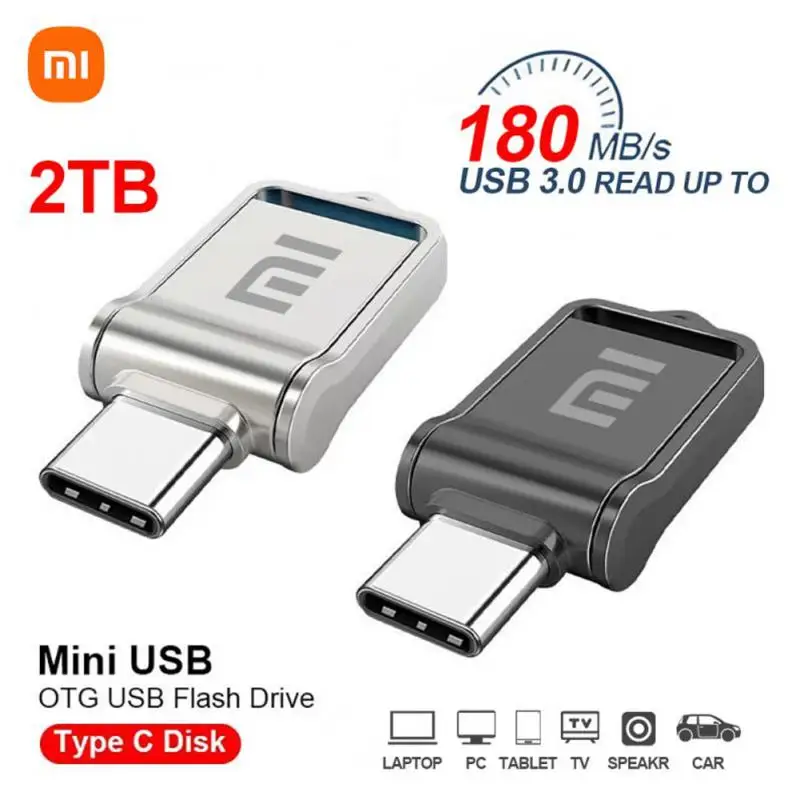 Xiaomi Metal Original High-Speed U Disk Portable SSD USB 3.0 Drive Pen Drive 1TB 2TB For Laptop PC 256GB 512GB Large Capacity