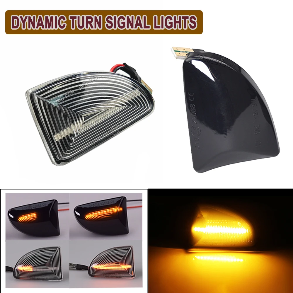 Smoke Clear Lens OEM Fender Side Marker Lamp Turn Signal Light For Smart Fortwo 451 MK1 & MKII 07-15