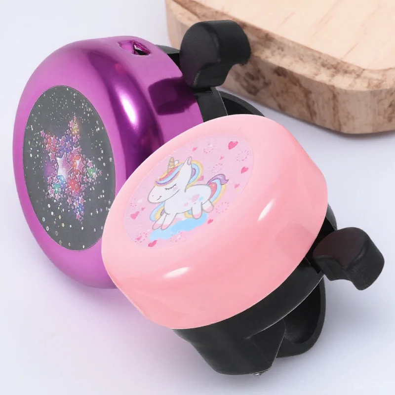 

2pcs Cartoon Bike Loud Clear Sound For Scooter Tricycle Bicycle Accessories Durable Plastic Handlebar Warning Bell Cute