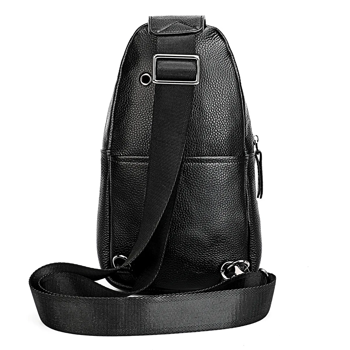New Business Men's Chest Bag Large-capacity Trendy Stylish Crossbody Bag Made Of Genuine Leather Male Handbag Man Shoulder Bag