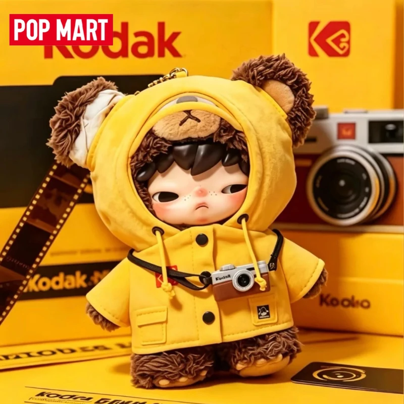 

New Genuine in Stock POP MART HironoxKodak Bear Plush Keychain Trendy Toys Figure Ornament Gift