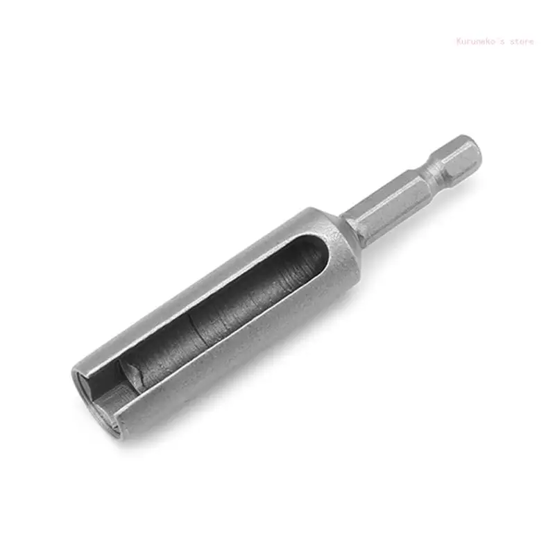 Destornillador tuercas 80 mm, llave vaso ranurada para broca hexagonal 1/4 pulgadas