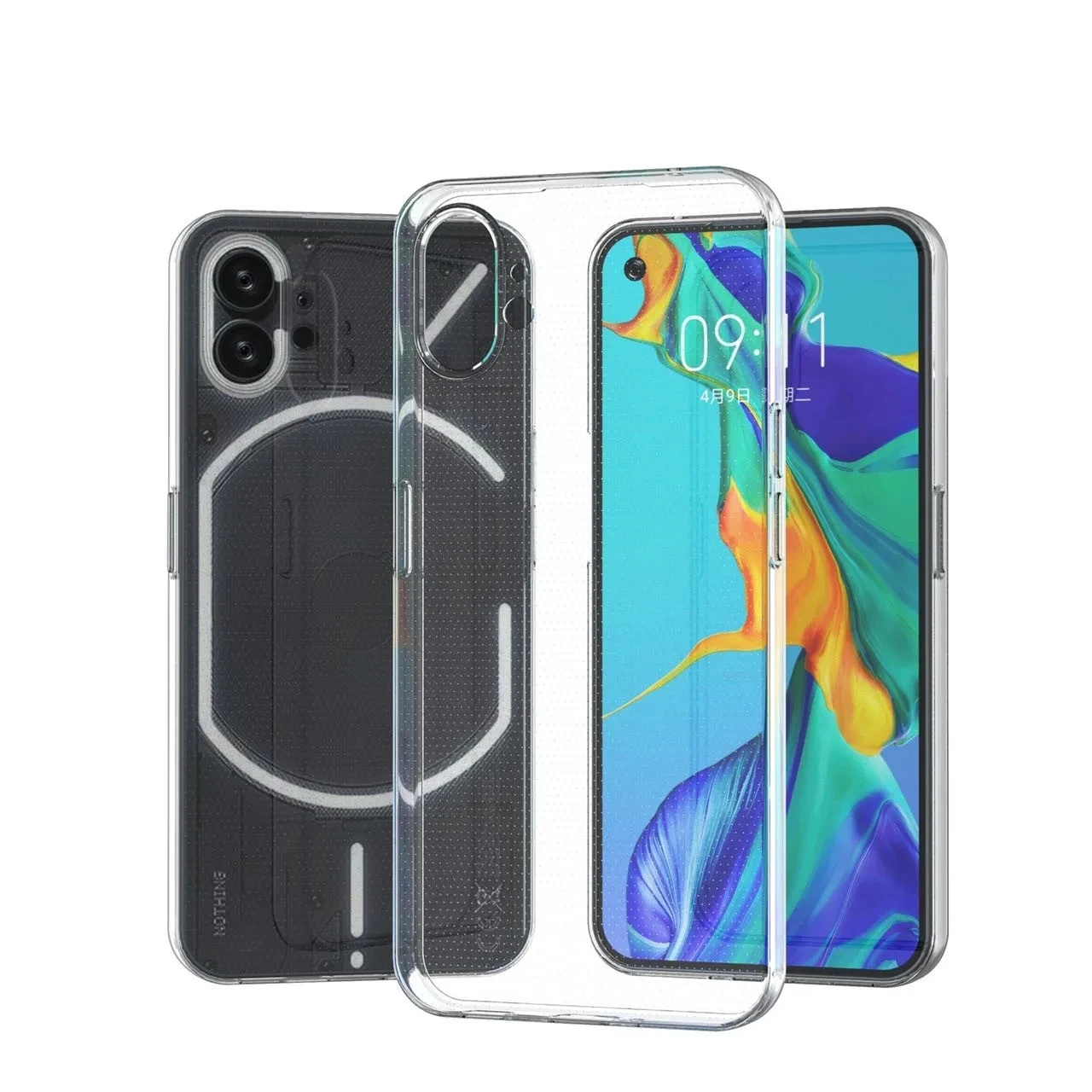 أغطية شفافة رفيعة مضادة للصدمات لهاتف لا شيء 3A Pro 2A Plus Phone 3 CMF Phone 1 2 Pro غطاء شفاف