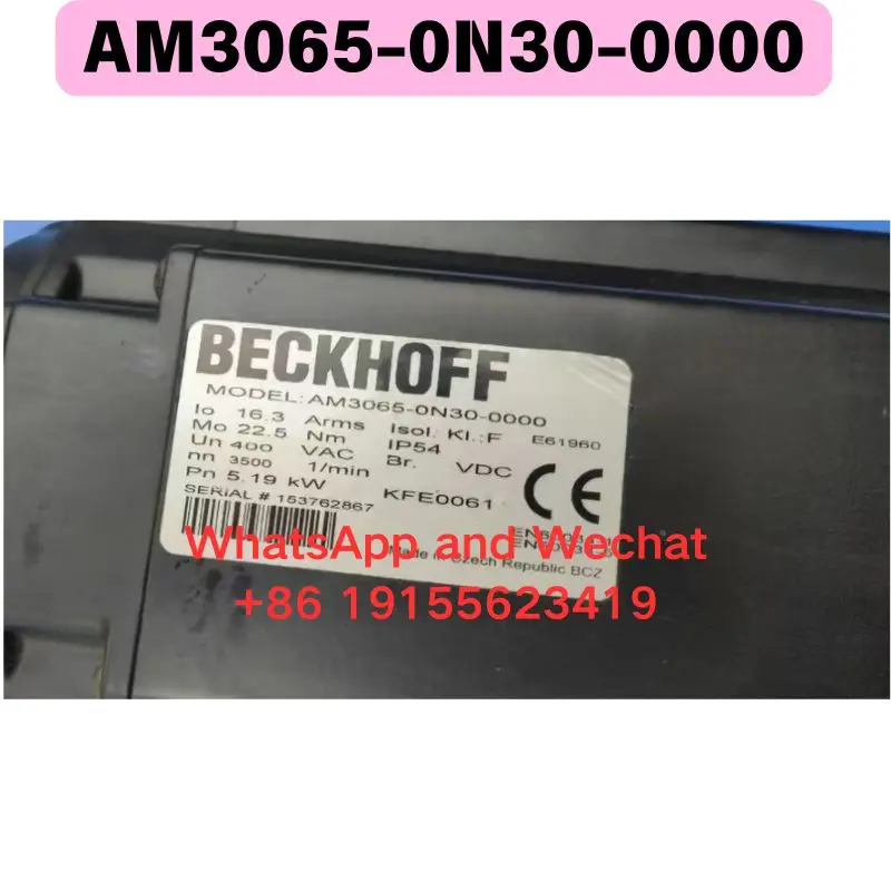 Used AM3065-0N30-0000 electrical machinery Functional test OK