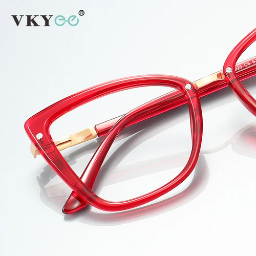 Imagen 2 del producto VKYEE, gafas de protección contra luz azul con diseño geométrico minimalista personalizado, gafas fotocromáticas personalizables graduadas PFD2223