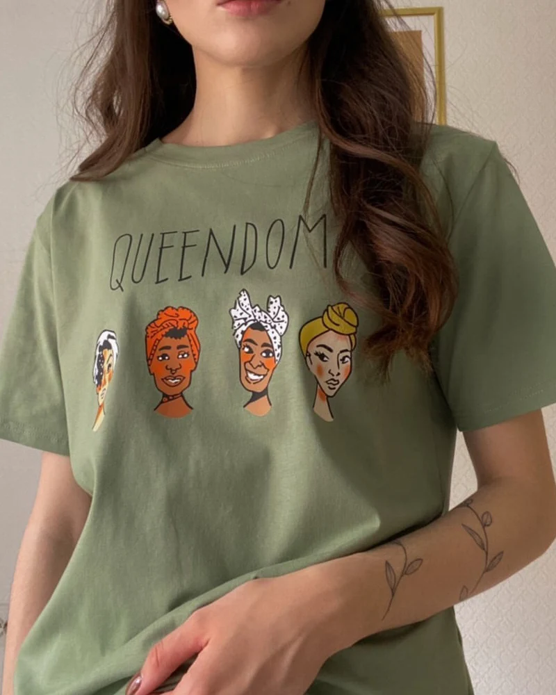 Hirsionsan Gothic Character Printed T Shirt Women Harajuku Soft Summer Cotton Tshirt Korean Loose Tees Ins Casual Female Tops