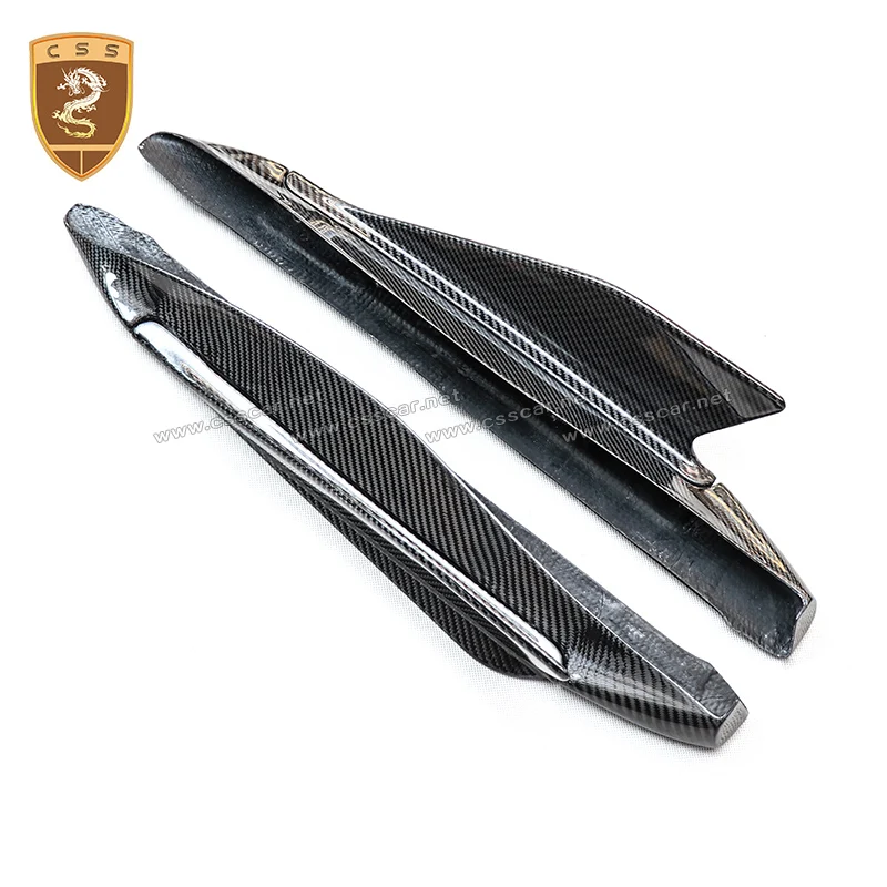 

Caprist Style Carbon Fiber Car Side Skirts Extension Pedel for Ferrari 488 GTB 2015-2019 Side Door Lower Spoiler Exterior Trims
