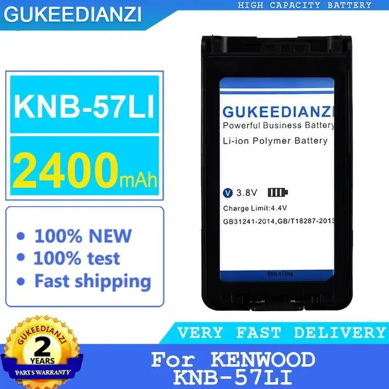 

Легкий радиоаккумулятор, высокая совместимость для Kenwood Knb-57LI 2400 мАч