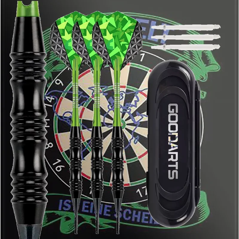20g Professional Level Entertainment Competition Dart Set Standard Square Darts Flights Professional Soft Plastic Tips Set