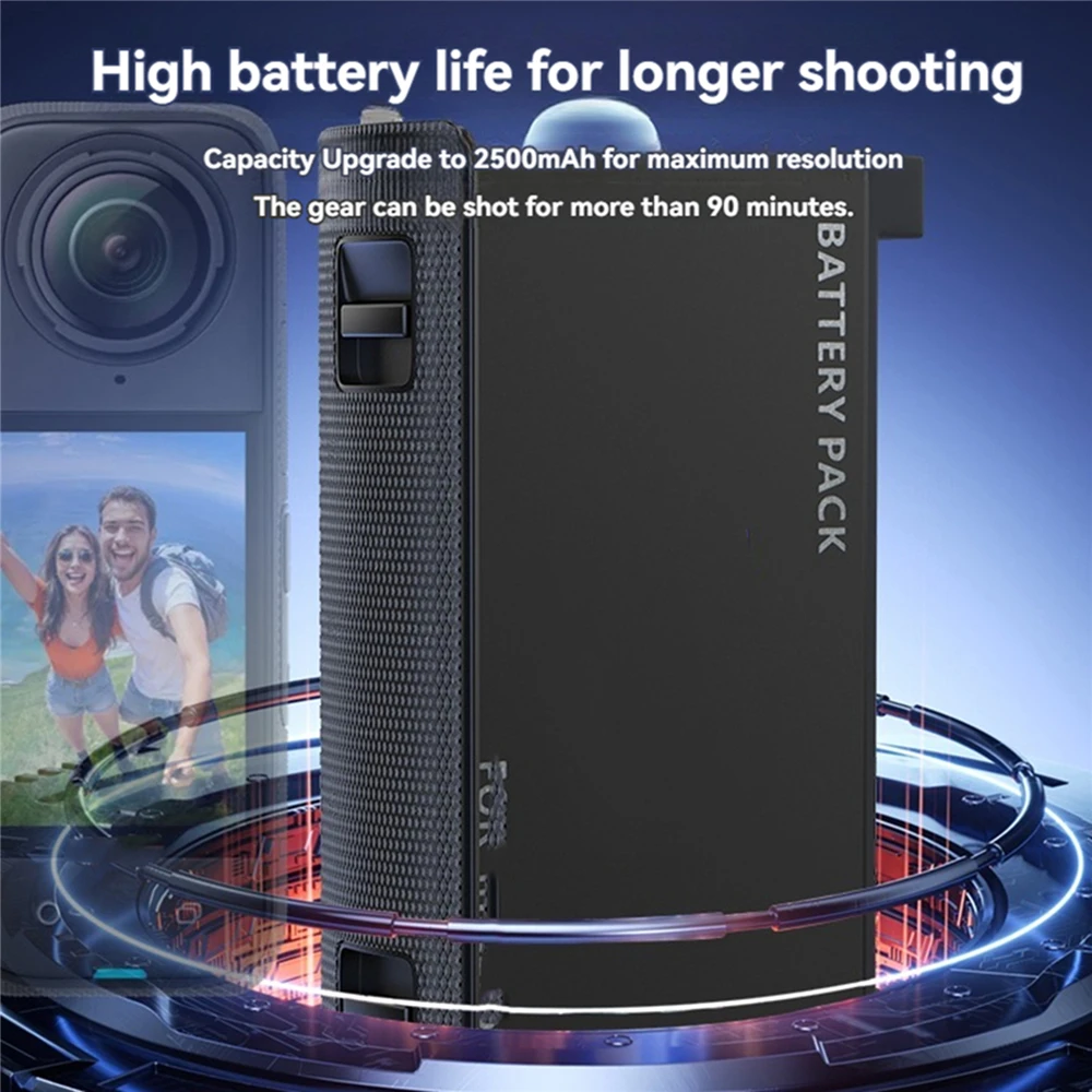 Accessori per la ricarica della batteria della fotocamera del caricatore rapido 3 in1 per Insta360 X4