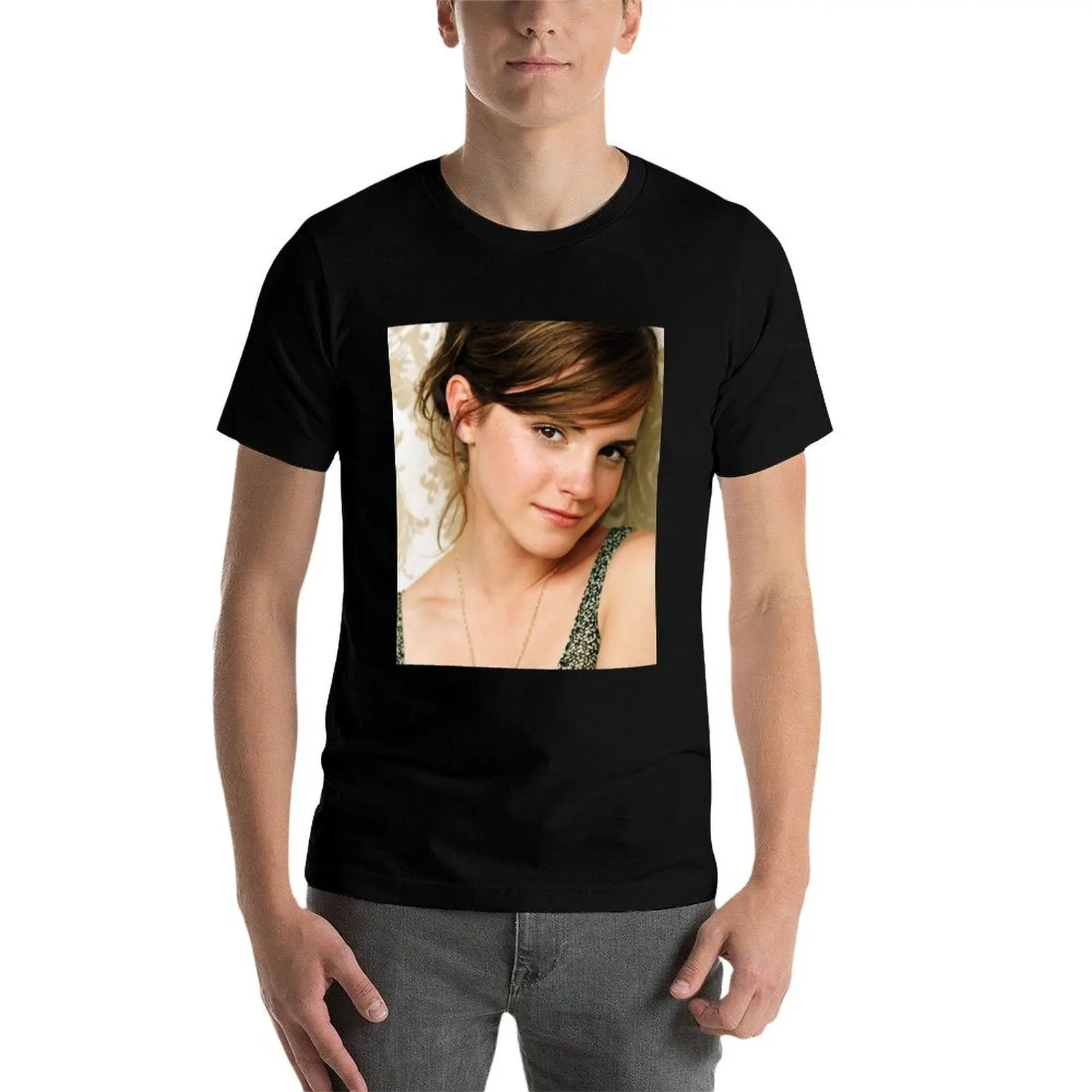 إيما واتسون تي شيرت تي شيرت للرجل 100 بالمائة قطن تي شيرت رجل عادي تي شيرت للرجل جرافيك تي شيرت كلاسيكي #5