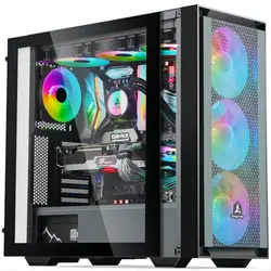 Aotesier-DIY Jogo Desktop Host Motherboard, PC Gaming Computador Desktop, CPU Fonte de Alimentação, A8 7680, 16 GB RAM, 500 GB SSD