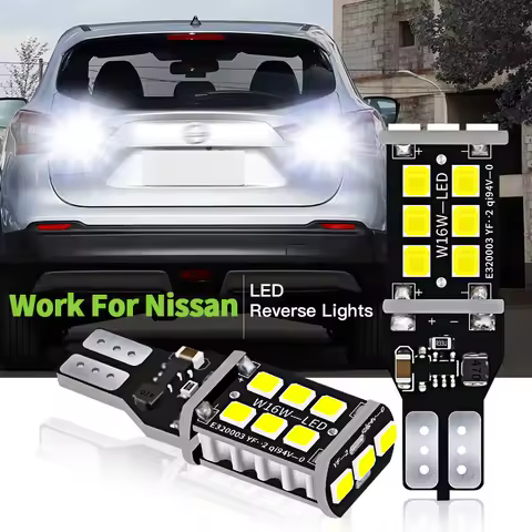 4x Led T15 W16W Canbus Car Reverse Light Universal for Nissan Qashqai J11 J10 X trail Xtrail T32 T31 Juke Note Tiida Leaf Teana