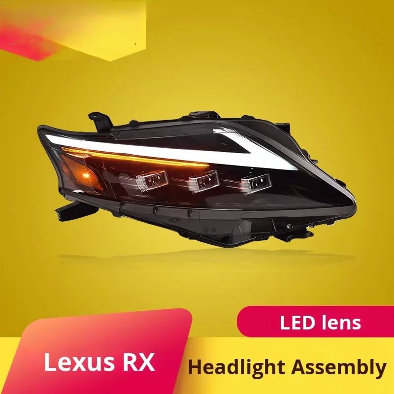 New Specially Used for Lexus Rx Headlight Assembly 09-12 Models Modified LED Lens Daytime-Running Lights Sequential Turn Signals