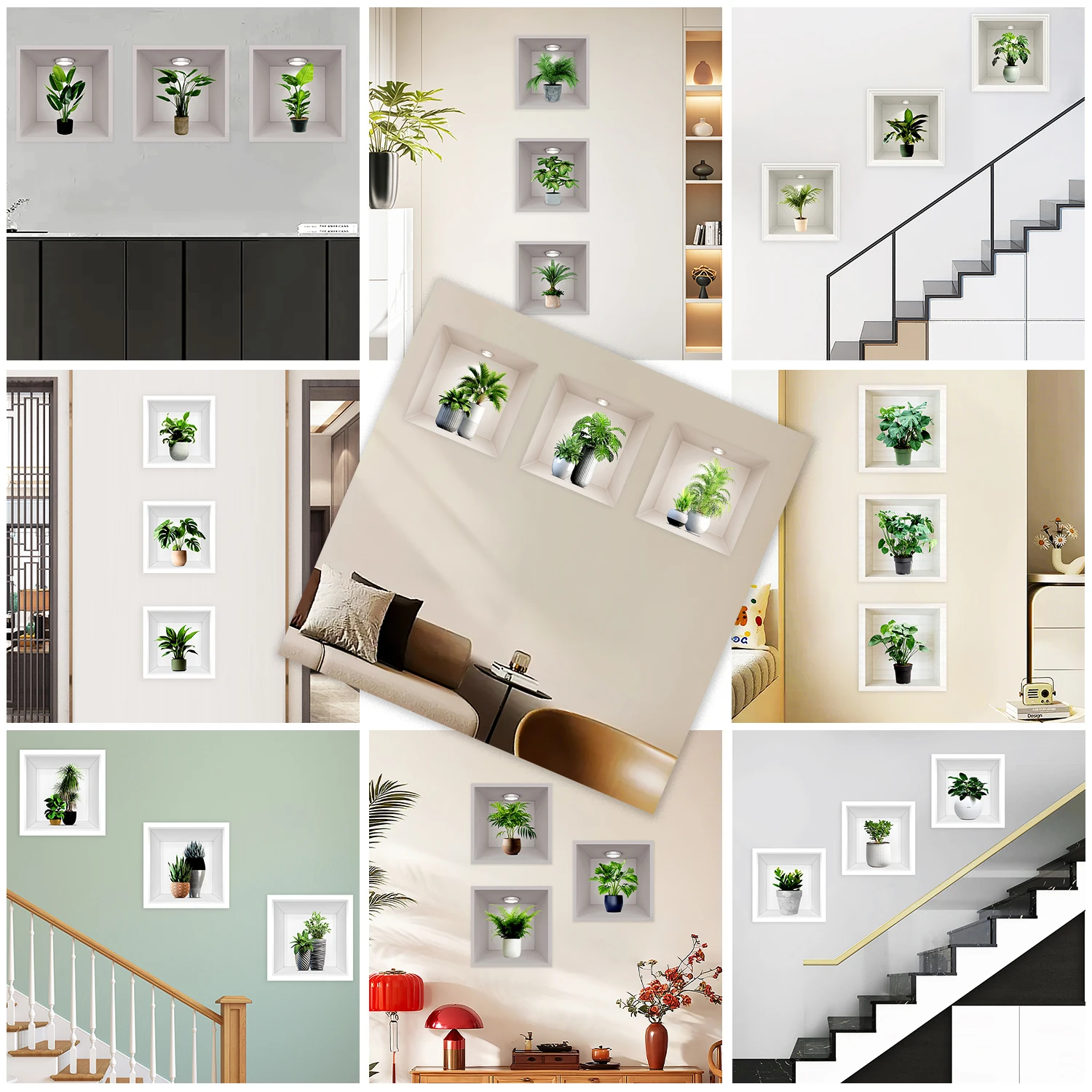 3Pcs/Set Plant Pott…