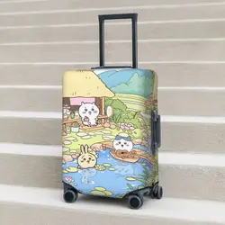 Kawaii Chiikawa Cartoon Suitcase Cover Travel Holiday Strectch Luggage Supplies Protection