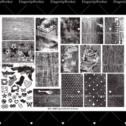 1PC Flowers Nail Stamping Plates Leaf Floral Butterfly Line Printing Stencil Nail Stamp Templates Nail Art Tools