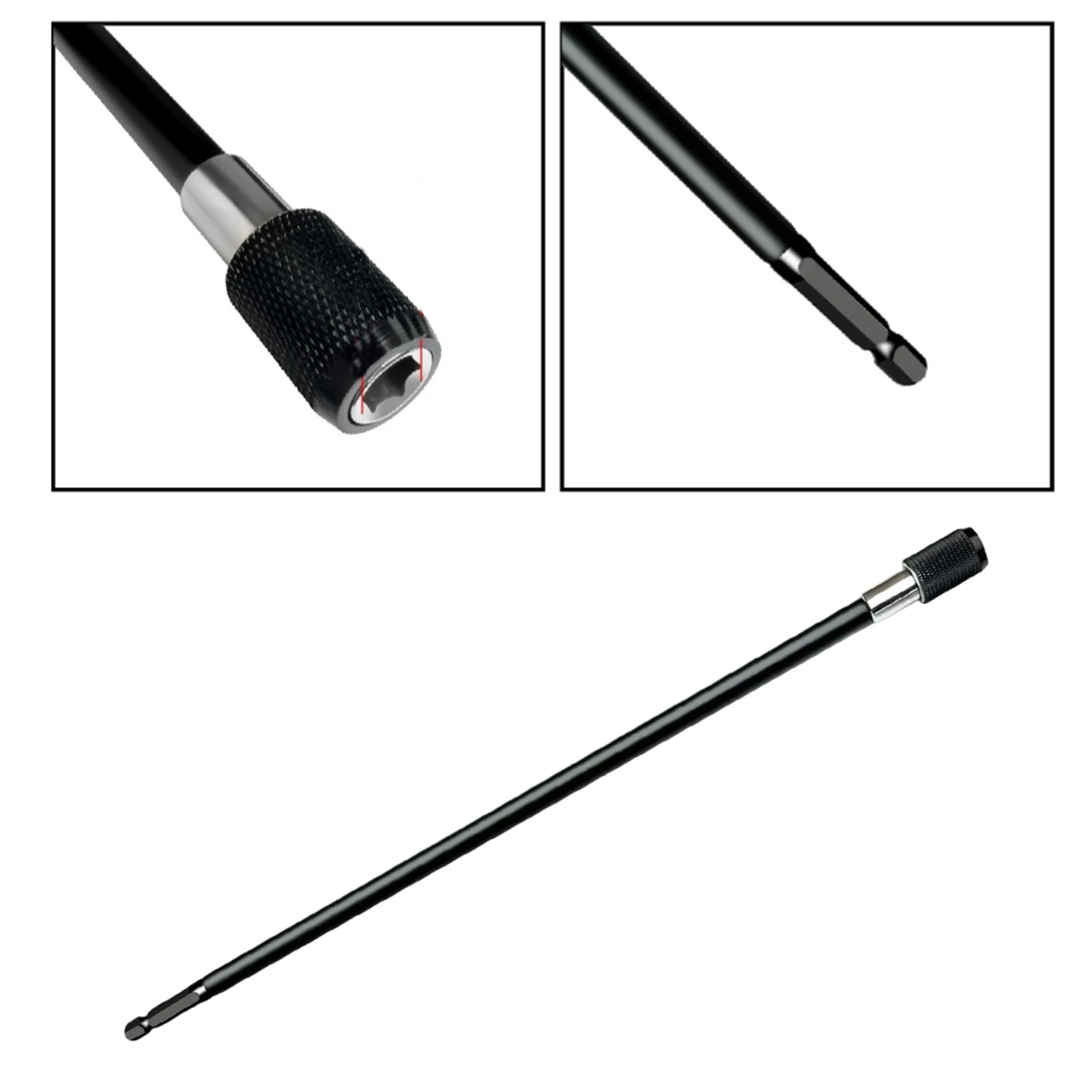 

295mm Quick Release 1/4" Screwdriver Drill Bit Holder Magnetic Extension Rod Long Handle Screwdriver Tip Holder Hand Tool