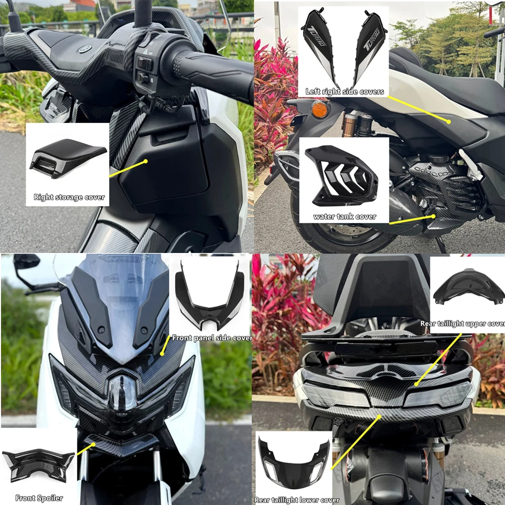 For YAMAHA NMAX155 V3 2025 2026 Carbon Fiber Pattern High Strength Protection Cover Motorcycle Scooter Decorative Upgrade Access