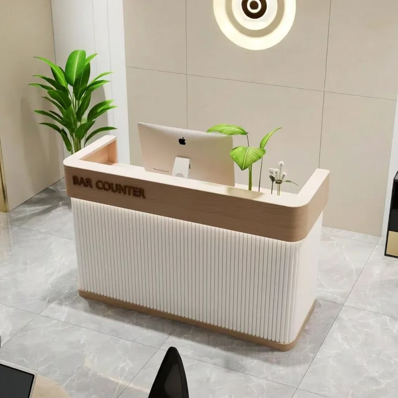 

Drawers Display Reception Desks Modern Custom Beauty Salon Reception Desk Luxury Cashier Table Empfangstresen Theke Furniture