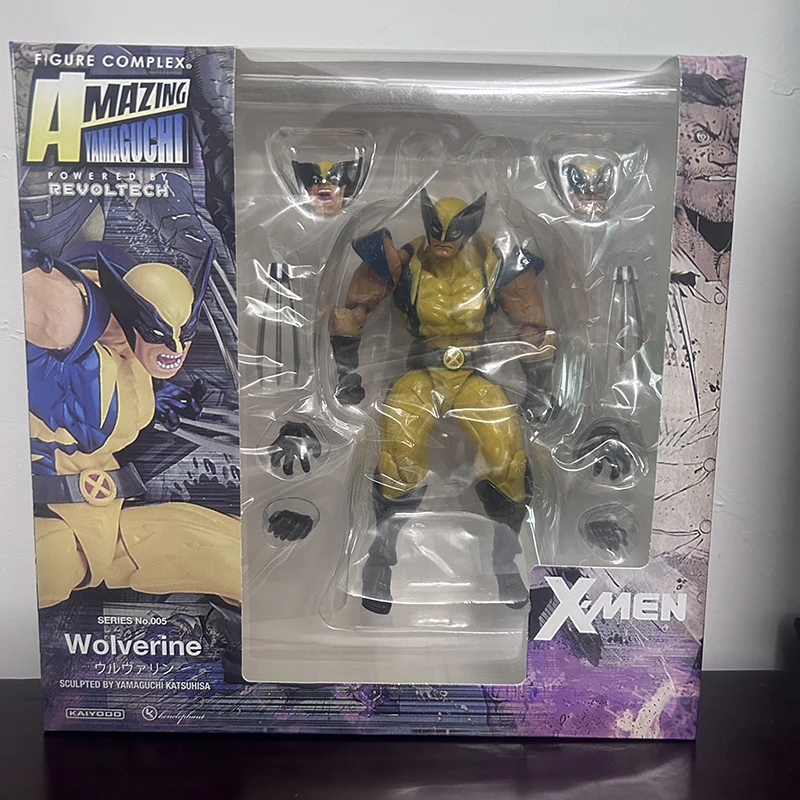 YAMAGUCHI Revoltech Wolverine Action Figure X-Men Werewolf Joints Movable James Howlett Logan Pvc Figures Collection Toy Gifts