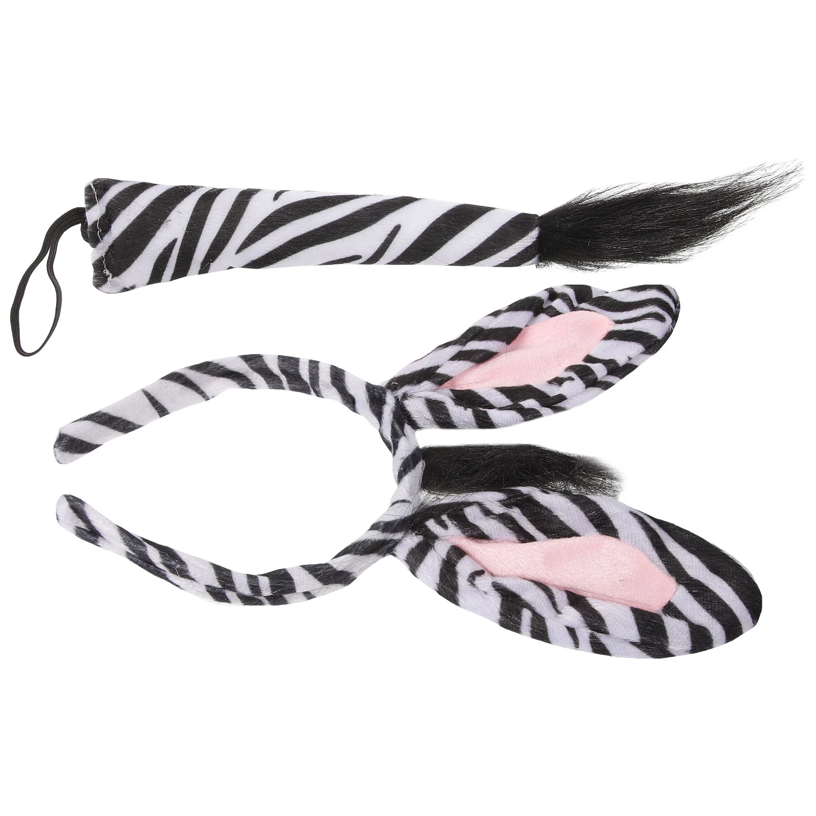 3 Sets Men Apparel Zebra Headdress Animal Cosplay Headband Hair Hoop Clothing Girl Man Parent-child