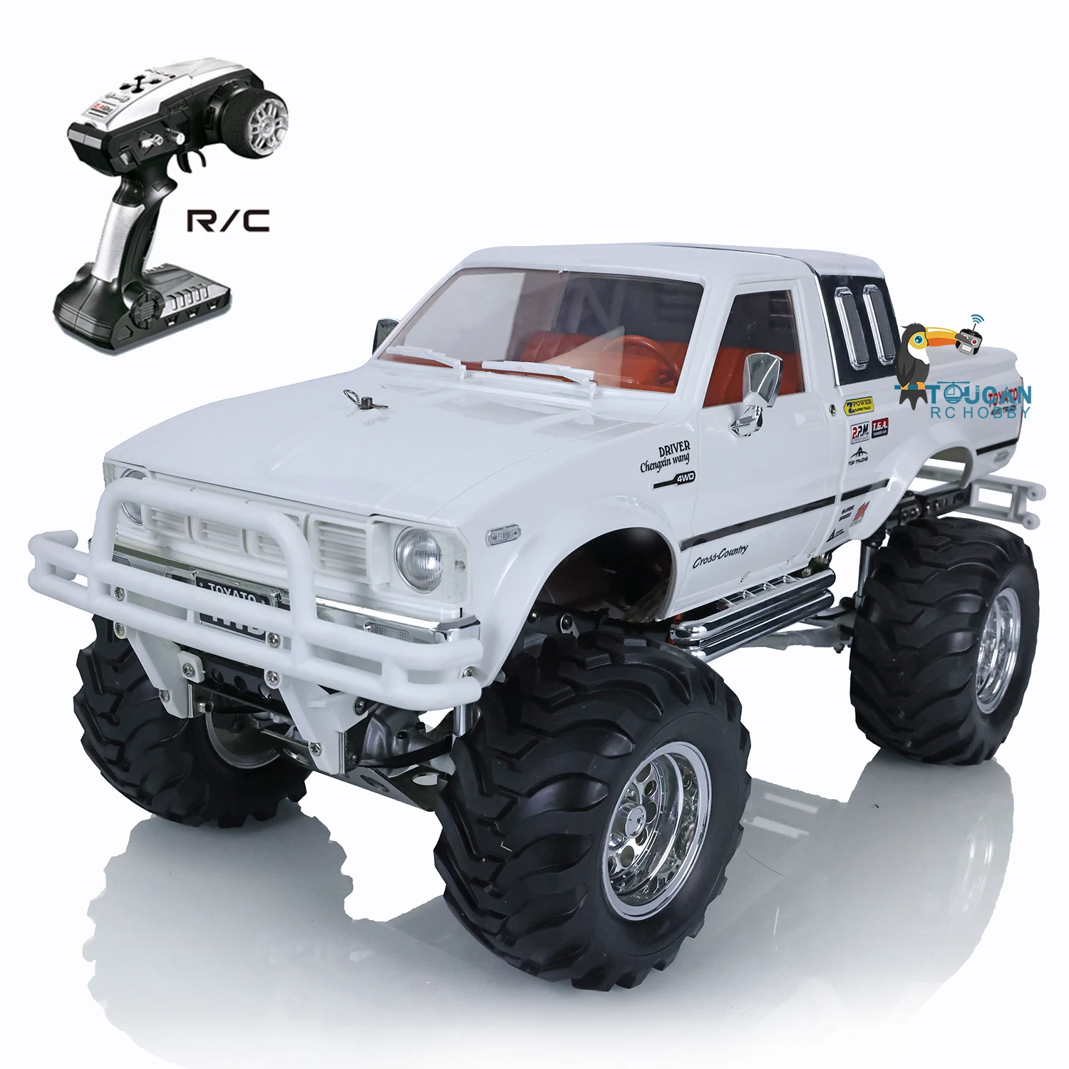 HG 4*4 RC Rally Car 1/10 2.4G Remote Control Racing Crawler Pickup Model Differential Lock Axles Ready to Work TH04710-SMT1