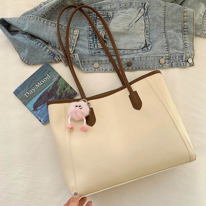 Atmospheric commuter texture handbag autumn and winter new versatile Korean version shoulder underarm bag temperament tote bag