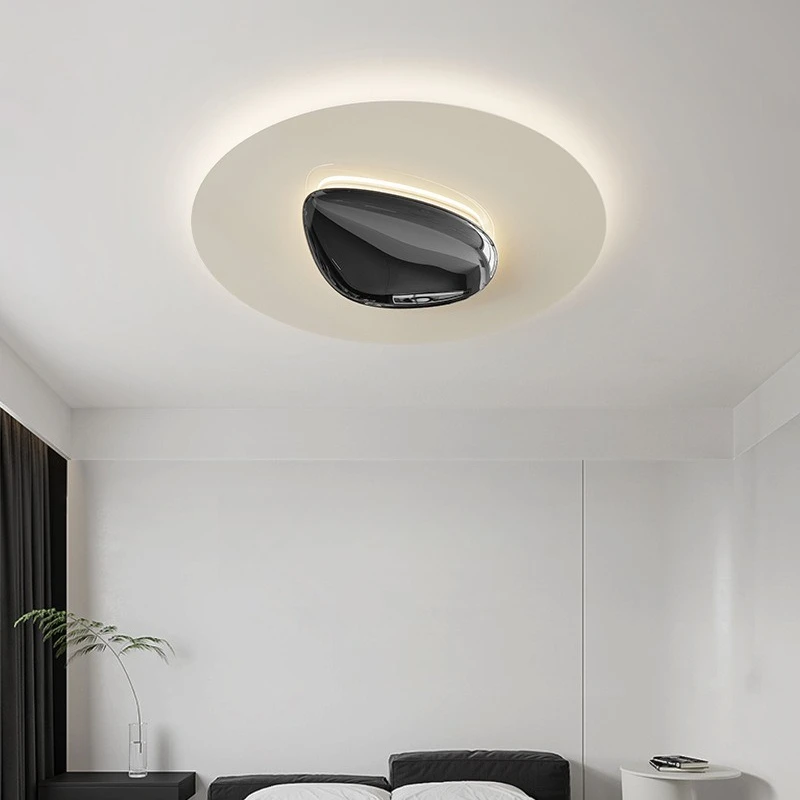 

Bedroom light, Nordic feeling, pebble, ceiling light, simple, modern, atmospheric, light luxury, master bedroom