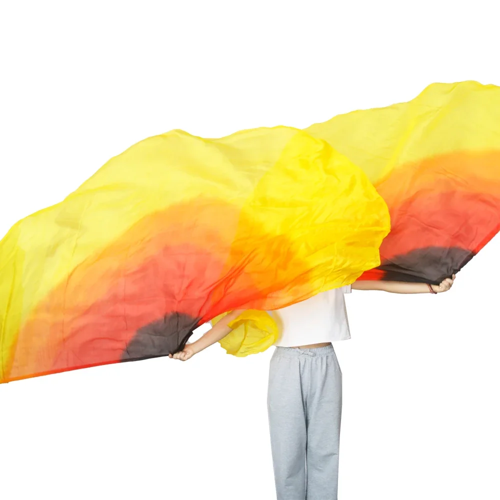 シルクフラッグ スポーツイベントに必要なエレガントな小道具 エレガントで目を引くダンス小道具 ハロウィンフェスティバルパフォーマンス小道具