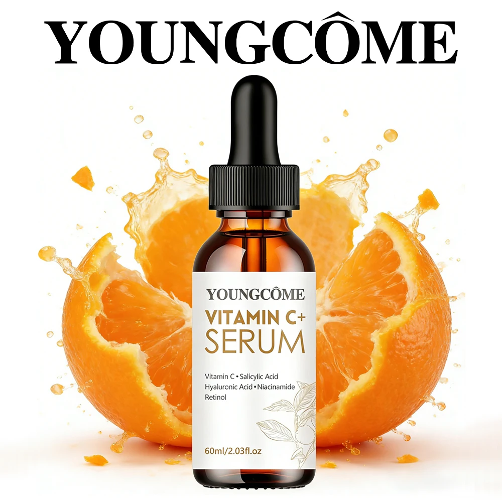 YOUNGCOME VITAMIN C Serum, Vitamin C + Hyaluronic Acid, Fast Absorbing Deep Hydration, Soothe & Boost Radiance Dull Skin 40/60ML