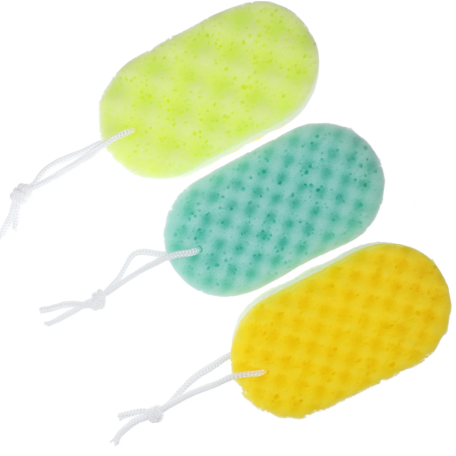 

3pcs Exfoliating Bath Sponge Body Scrubber Shower Brush for Dead Skin Removal Bathroom Accessories Random Color