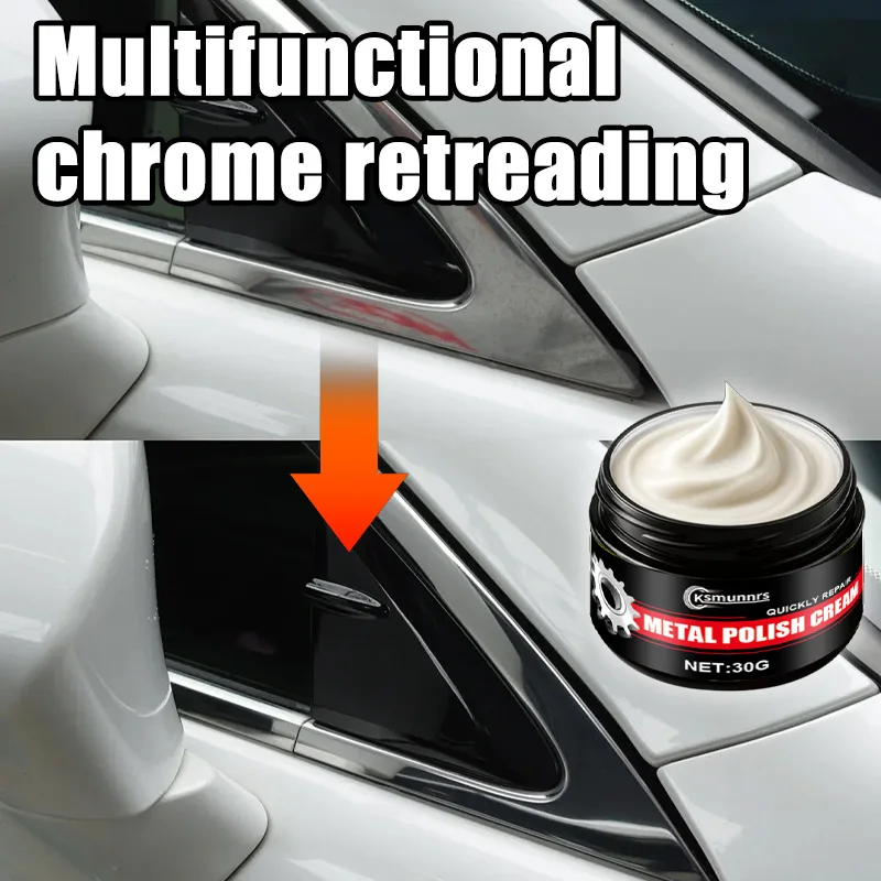 Car Chrome Plated Parts Repair Paste Door Handle Window Bright Strips Refurbishment Kit for Automotive Accessories