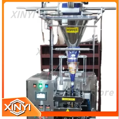 Small 2 HP Powder Filling Sealing Machine for Beverage Honey Oil Pouches Fully Automatic High Production Easy Operate